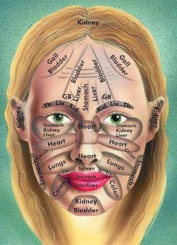 Chinese Face Reading Chart